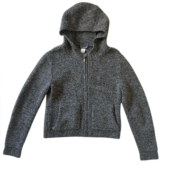 Patagonia Sweaters - Patagonia Women's Heather Charcoal Zip Hoodie Cardigan